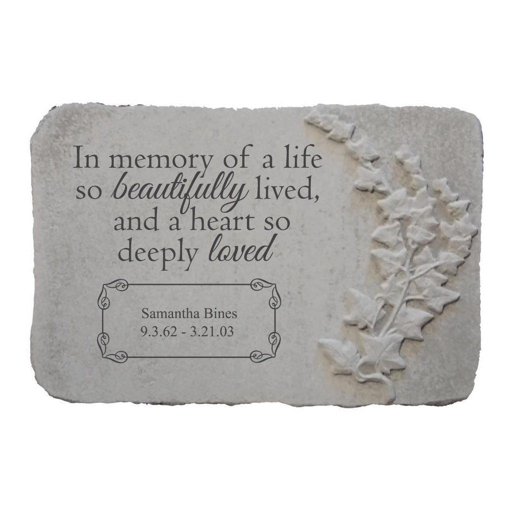 Personalized Garden Memorial | A Heart So Deeply Loved - The Comfort Company