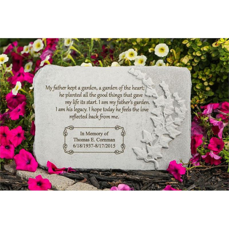 Personalized Garden Memorial | My Father Kept A Garden - The Comfort Company