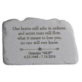 Personalized Garden Memorial | Our Hearts Still Ache In Sadness - The Comfort Company