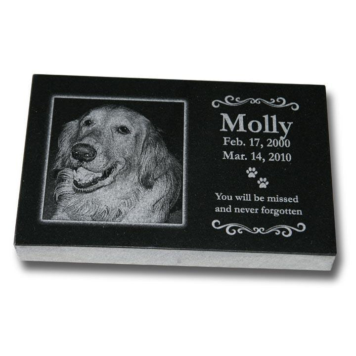 Personalized Granite Pet Marker with Photo - The Comfort Company