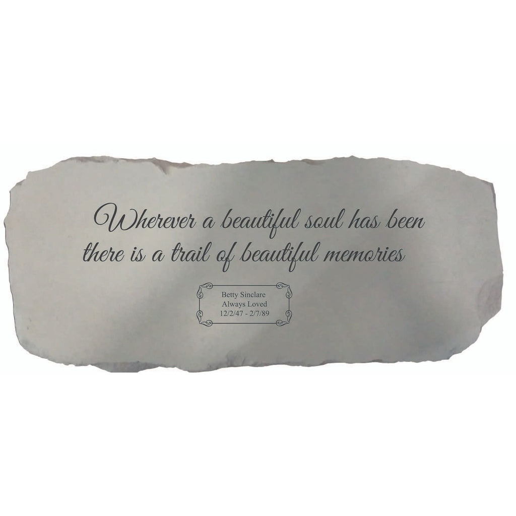 Personalized Memorial Bench | A Trail of Beautiful Memories - The Comfort Company