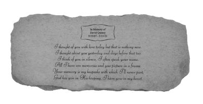 Personalized Memorial Bench | I Thought of You With Love Today - The Comfort Company