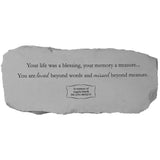 Personalized Memorial Bench | Your Life Was a Blessing - The Comfort Company