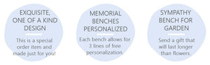 Personalized Memorial Bench | Your Life Was a Blessing - The Comfort Company