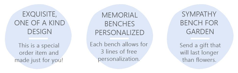 Personalized Memorial Bench | Your Life Was a Blessing - The Comfort Company