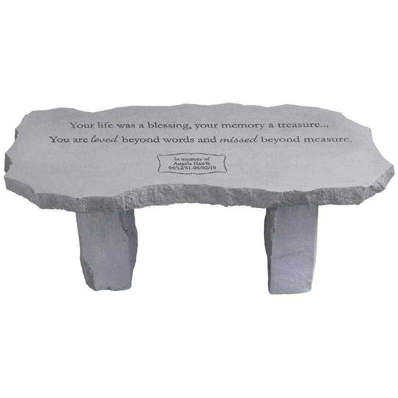 Personalized Memorial Bench | Your Life Was a Blessing - The Comfort Company