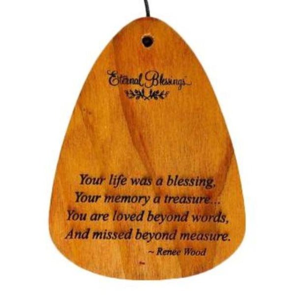Personalized Memorial Gift Chime | Your Life Was A Blessing - The Comfort Company
