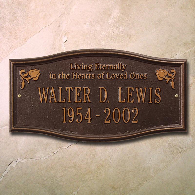 Personalized Memorial Plaques | The Comfort Company - The Comfort Company