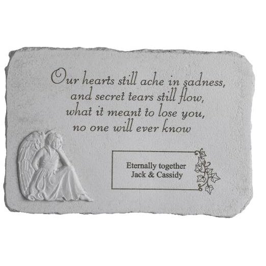 Religious Memorial Stone | Our Hearts Still Ache In Sadness - The Comfort Company