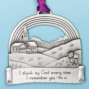Remembrance Memorial Ornament | I Thank My God - The Comfort Company