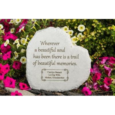 Trail Of Beautiful Memories | Memorial Stone Heart - The Comfort Company